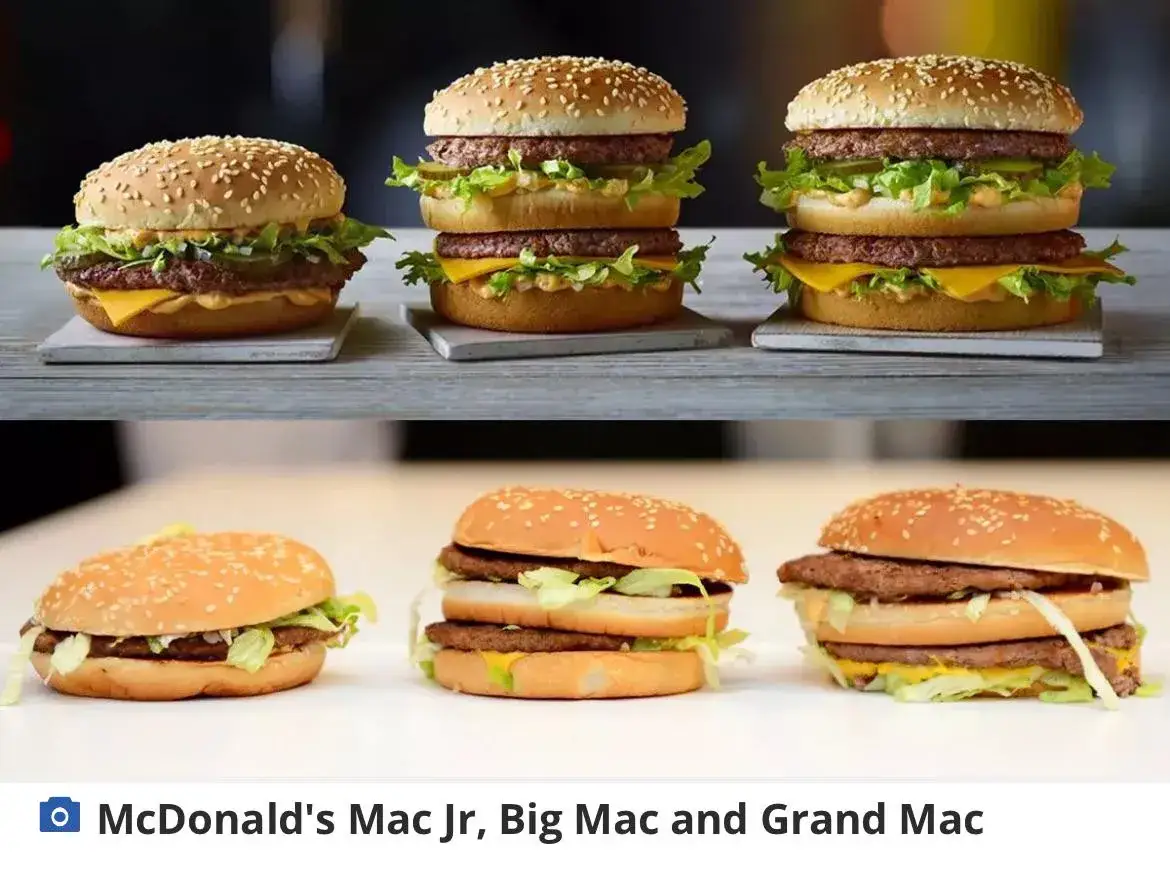 McDonald's burgery por&oacute;wnanie