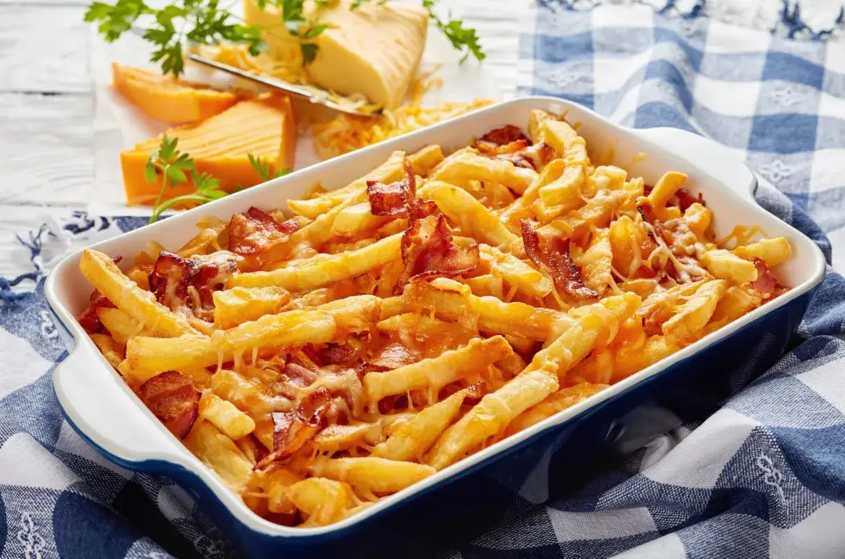 Frytki z serem z piekarnika