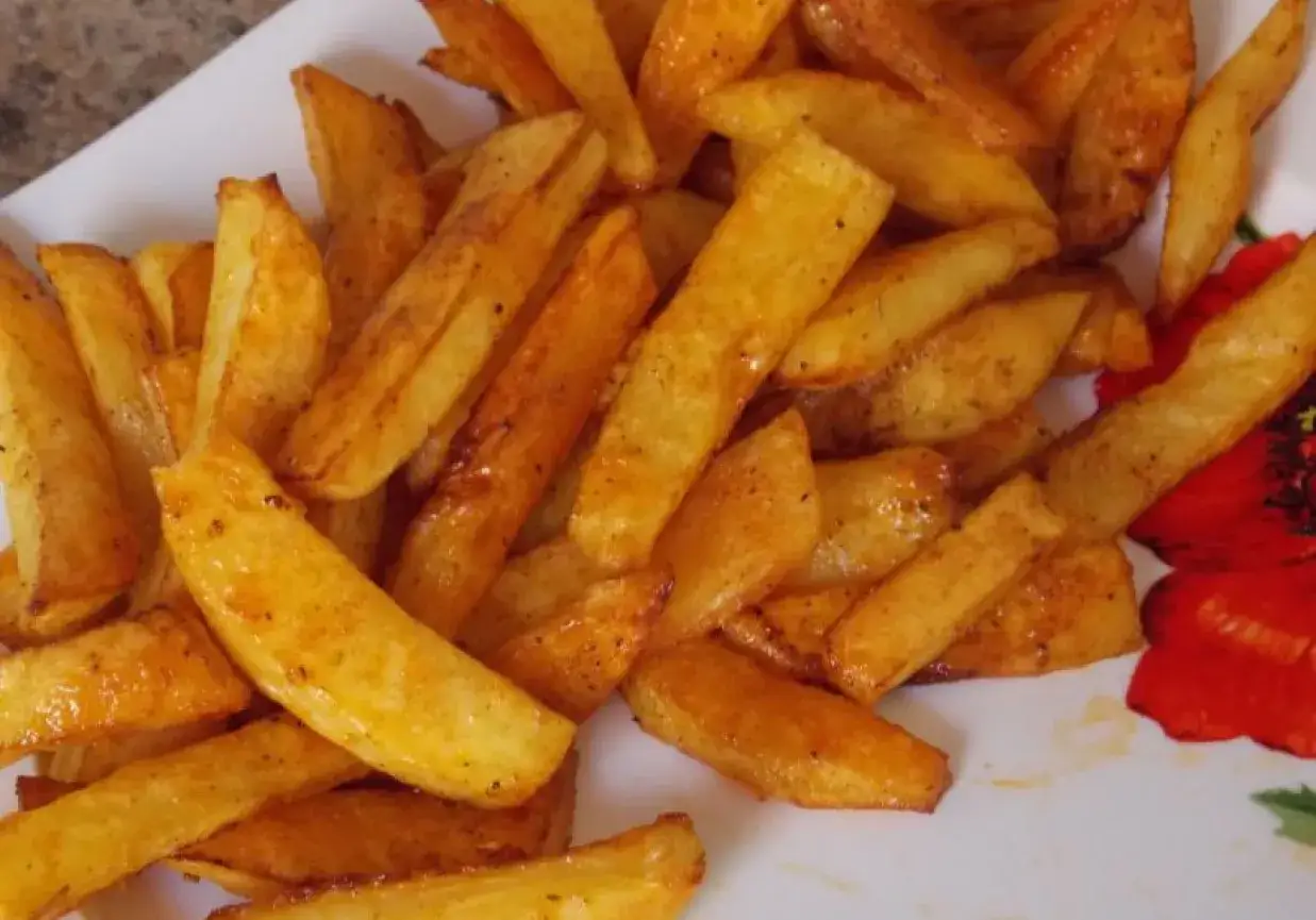 domowe frytki pieczone zdrowe