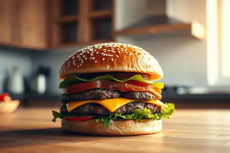 Składniki hamburgera wpływ na kalorie