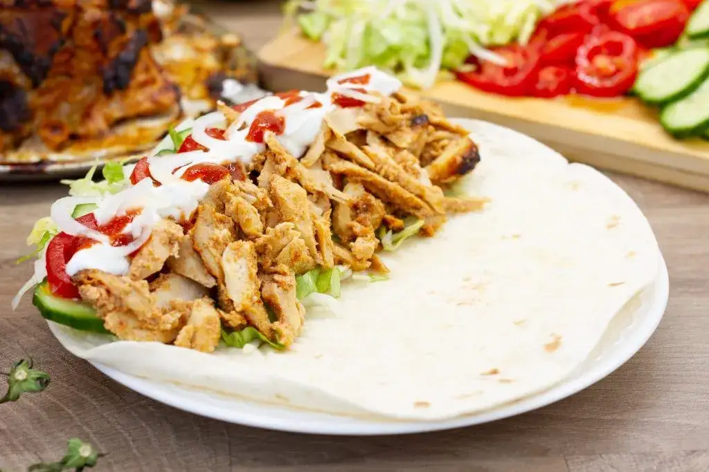Domowy kebab świeże mięso marynowane