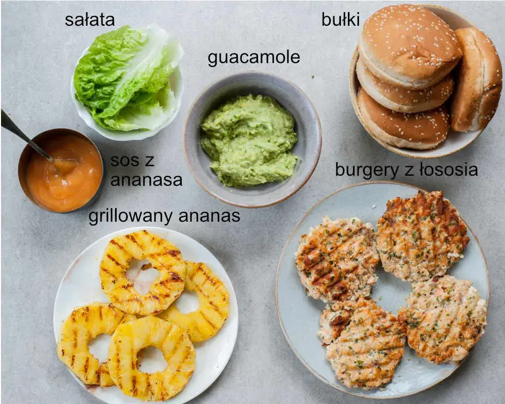 egzotyczne dodatki do burgerów kimchi ananas guacamole